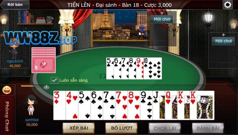 Luật chơi game bài Tiến lên tại WW88